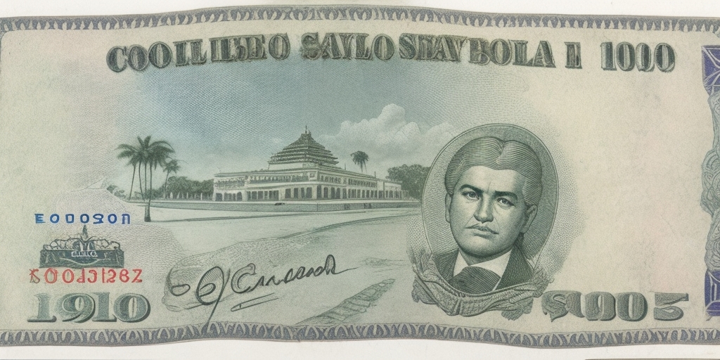 Moneda de El Salvador el Colón ColonSv