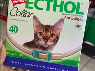 Ecthol Collar para Gatos para Control de Pulgas y Garrapatas 40cm