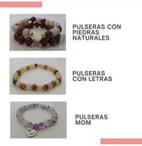 Pulseras con Piedras y Letras el Salvador