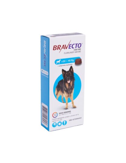 Antiparasitario Bravecto 20 a 40 kg